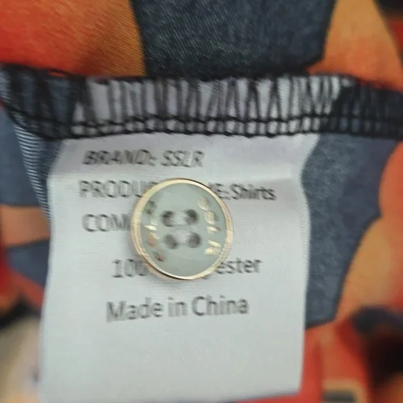 SSLR Halloween Pumpkin Print Men's Shirt - Picture 7 of 9